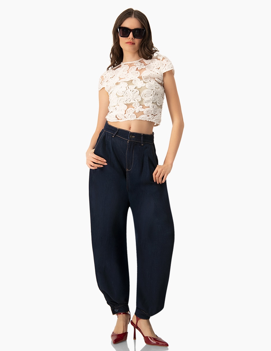 Blusa manga corta para mujer 5