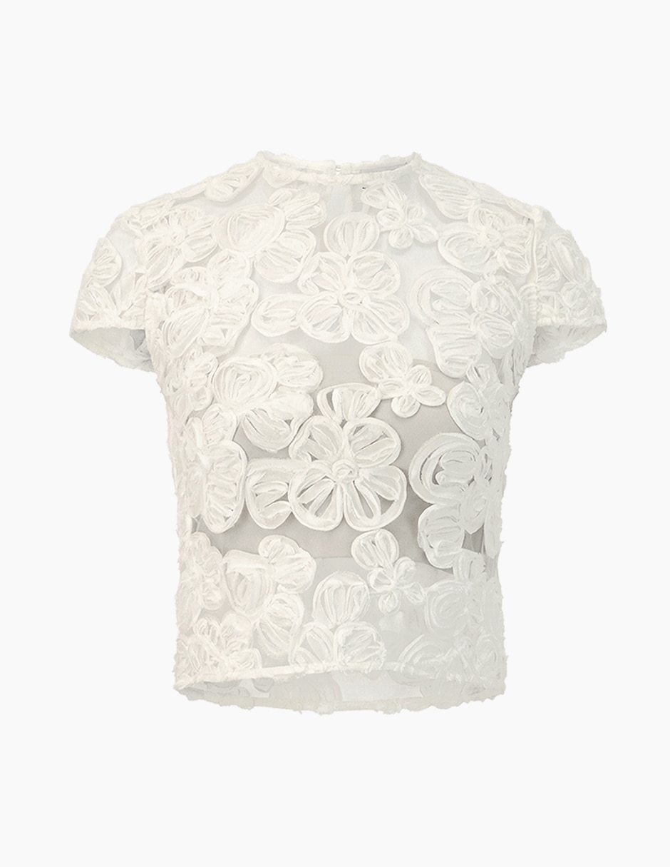 Blusa manga corta para mujer 7
