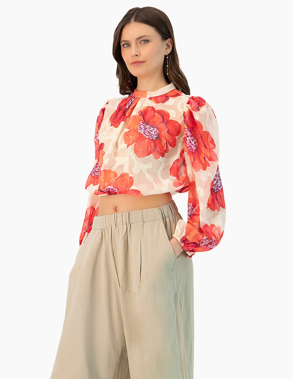 Blusa manga larga para mujer 3