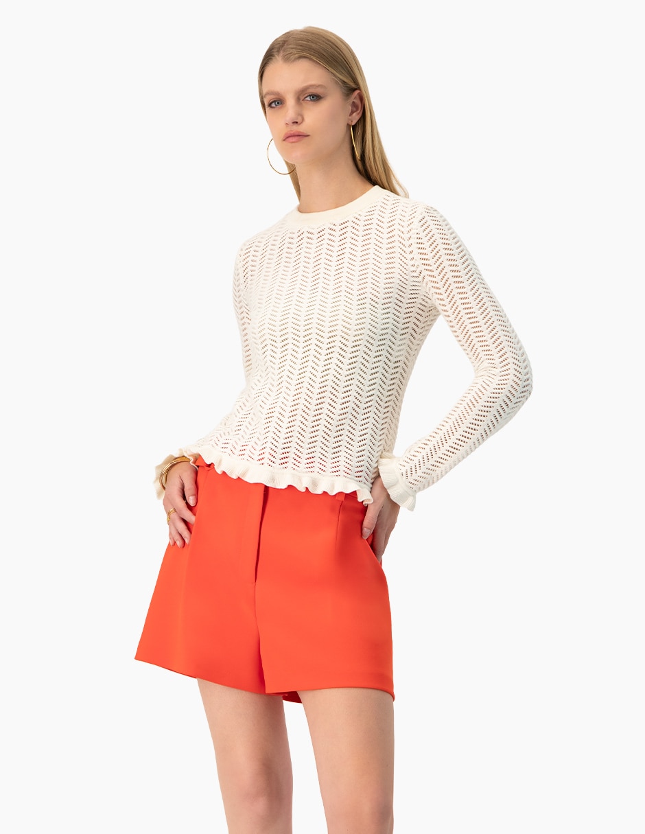 Blusa manga larga para mujer