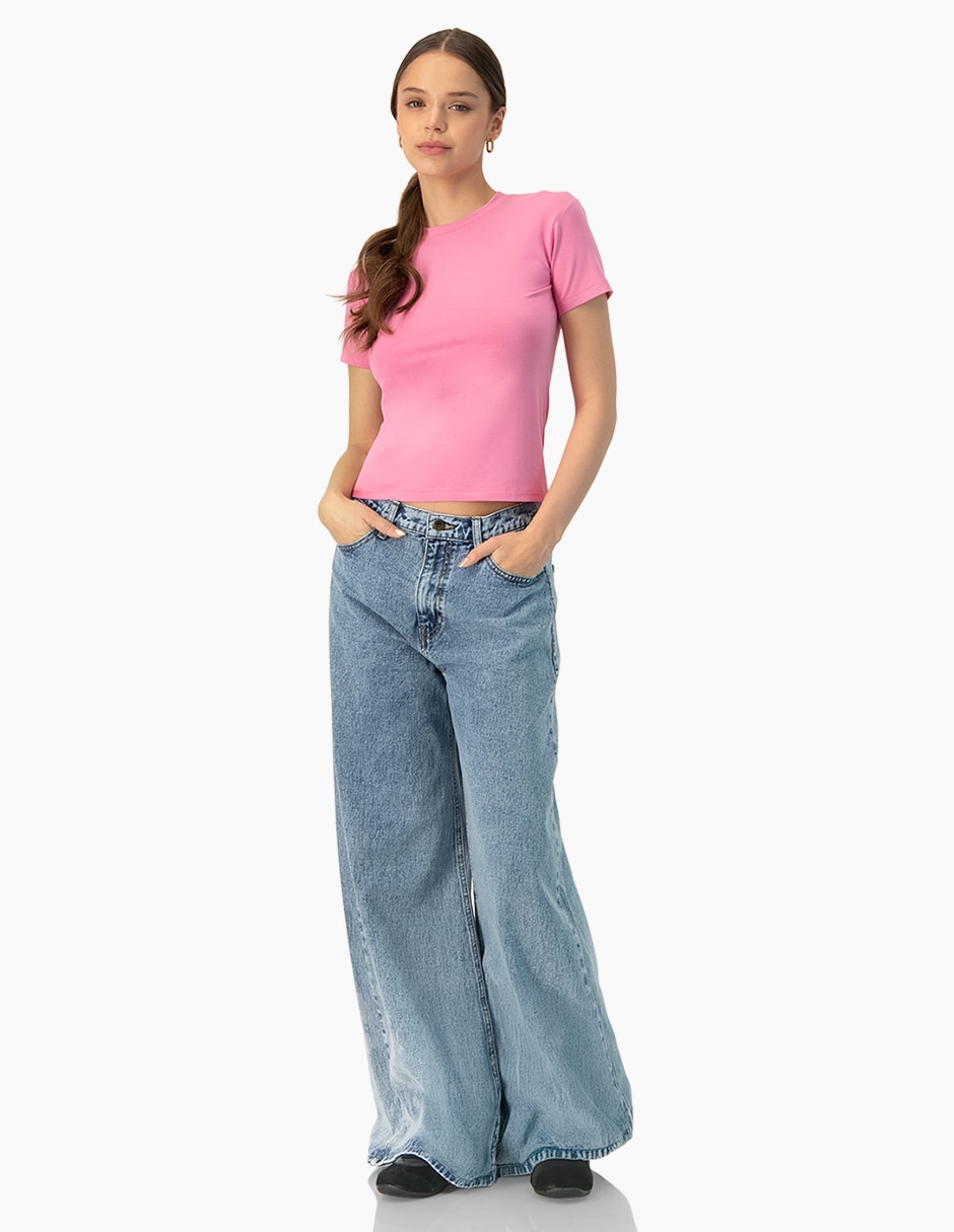 Jeans straight para mujer 4