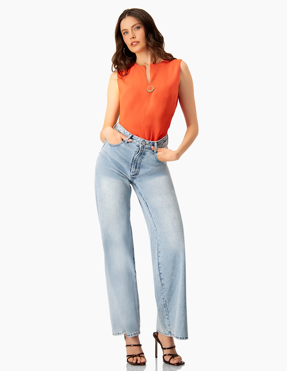 Blusa sin manga para mujer 5