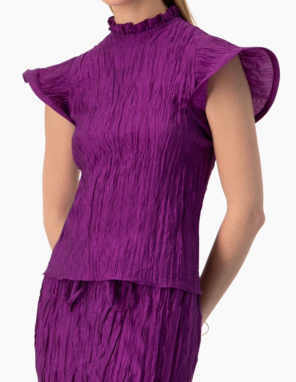 Blusa manga corta para mujer 6