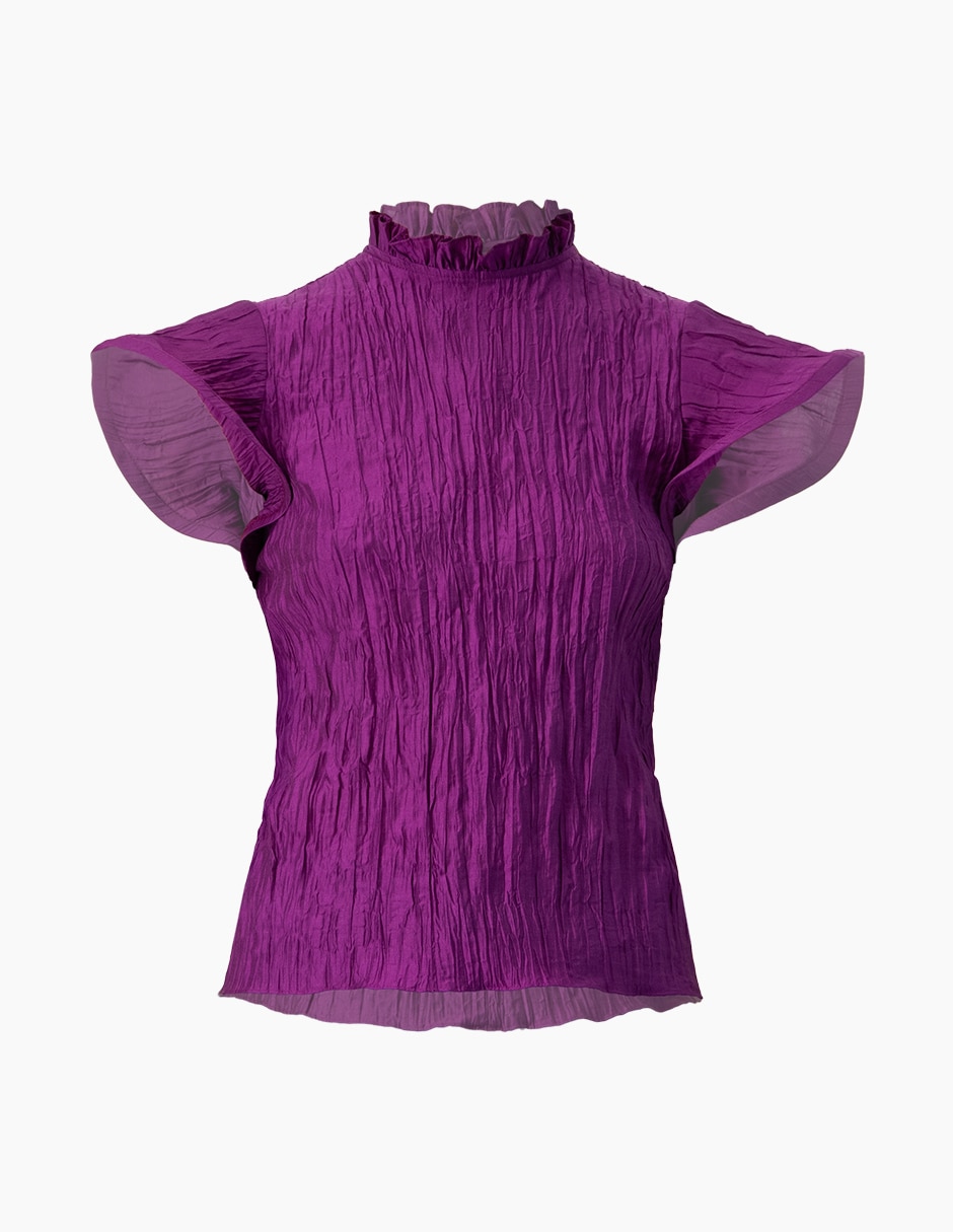 Blusa manga corta para mujer 7