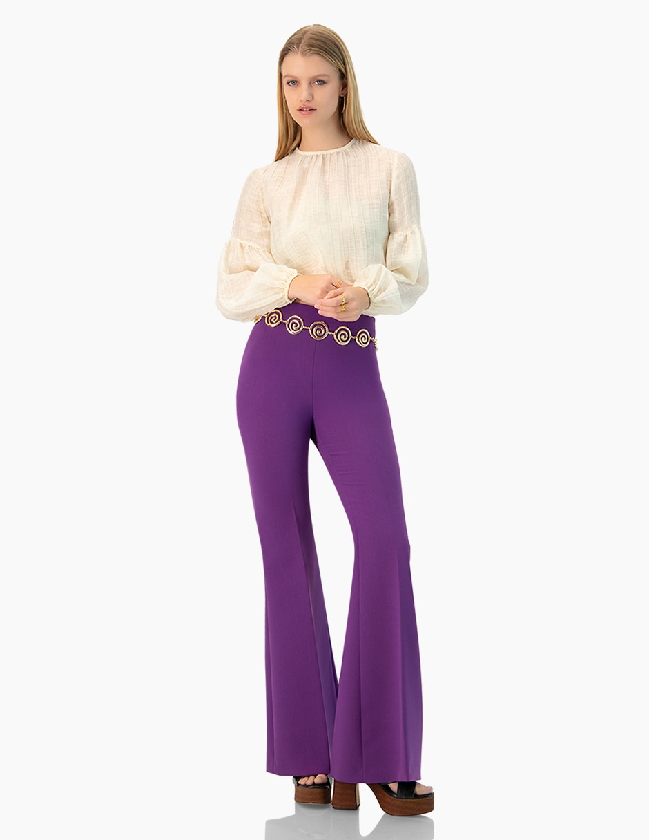 Pantalón acampanado para mujer 5