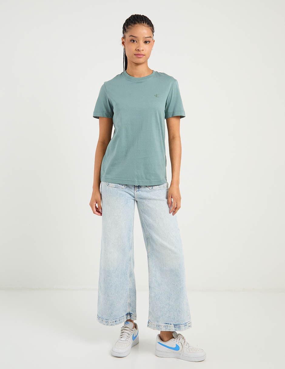 Playera manga corta cuello redondo para mujer 3