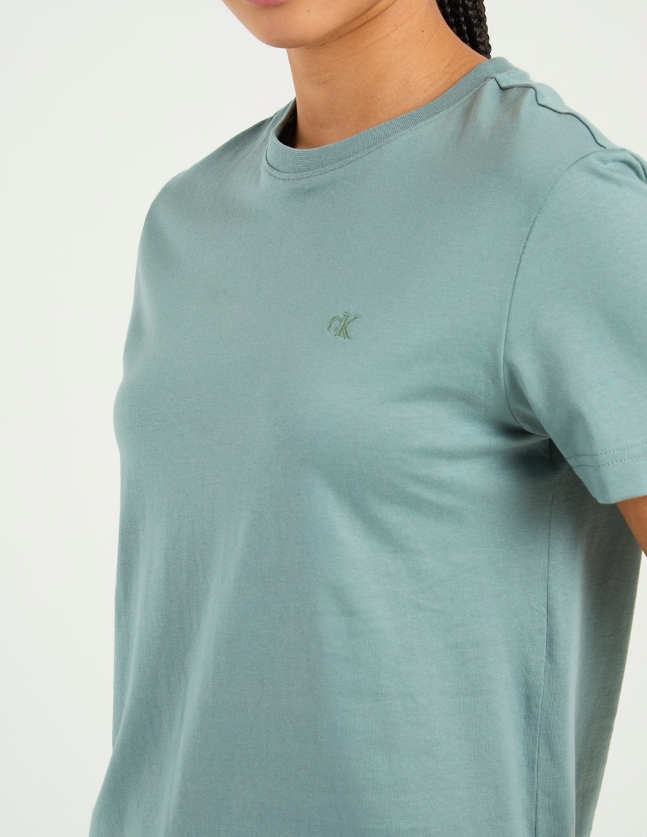 Playera manga corta cuello redondo para mujer 5