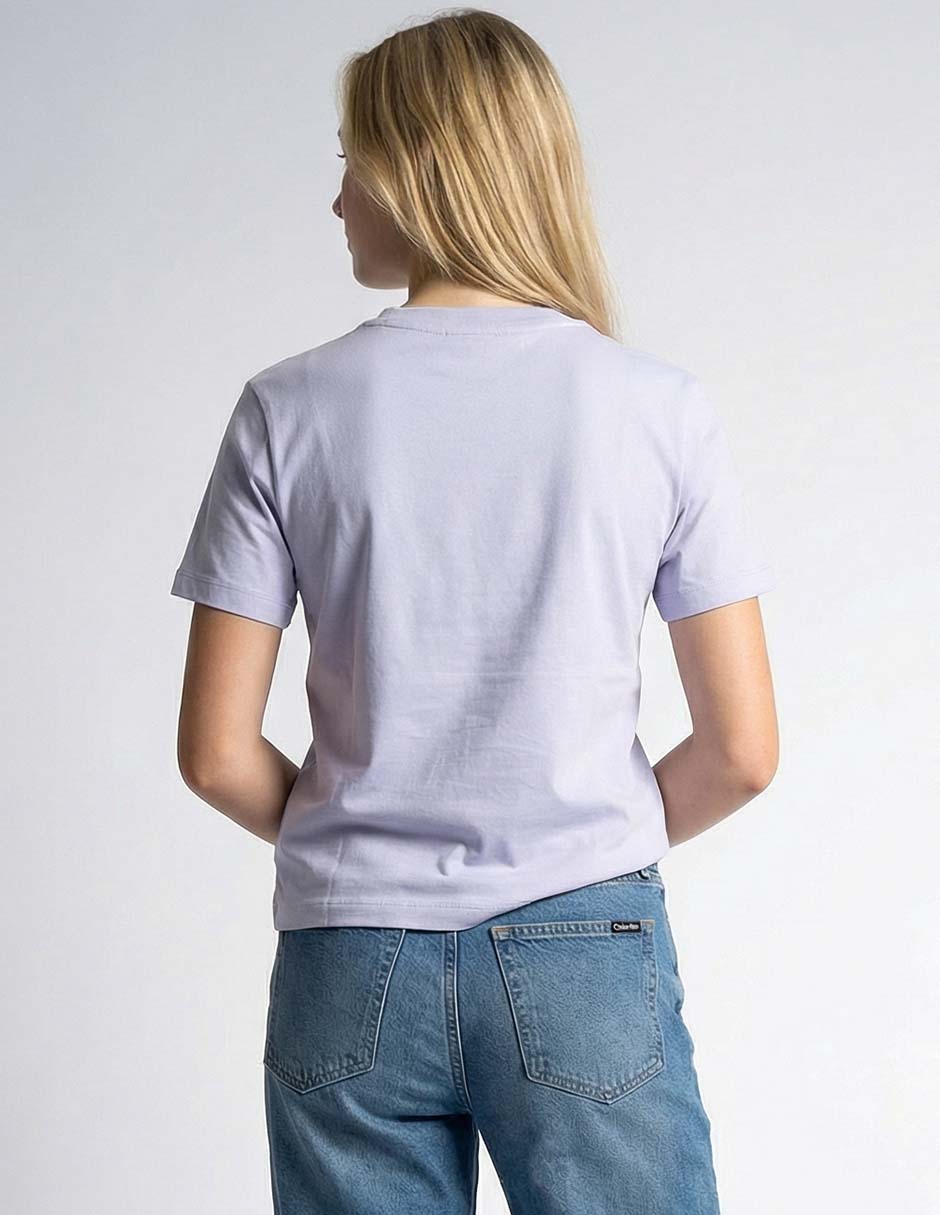 Playera manga corta cuello redondo para mujer 2