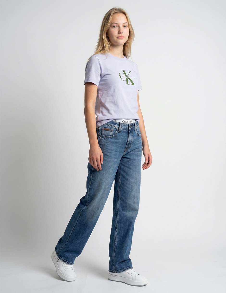 Playera manga corta cuello redondo para mujer 3