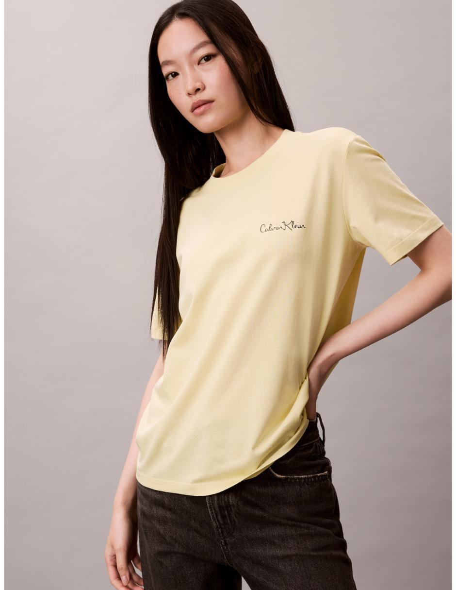 Playera manga corta cuello redondo para mujer 5