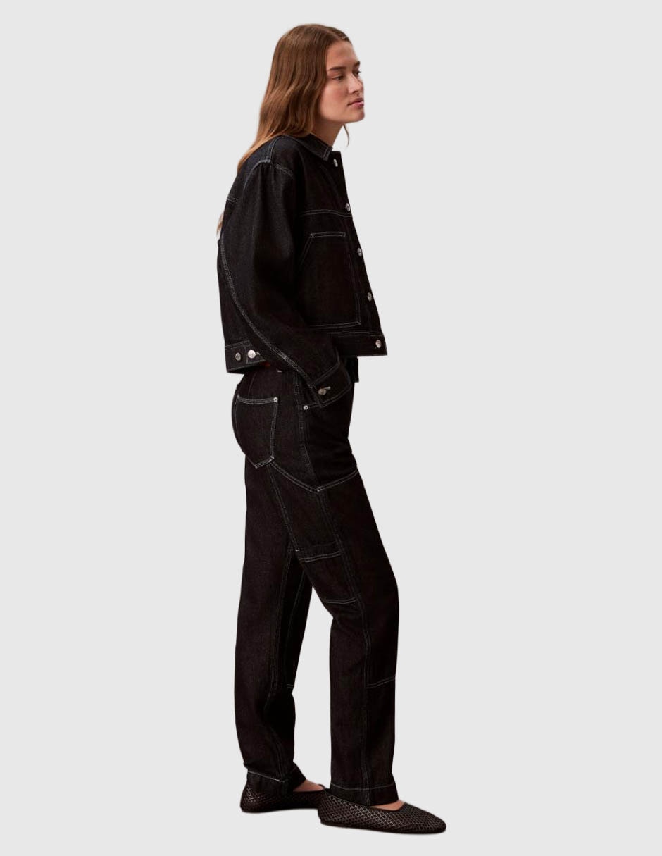 Jeans cargo slim cintura para mujer 3