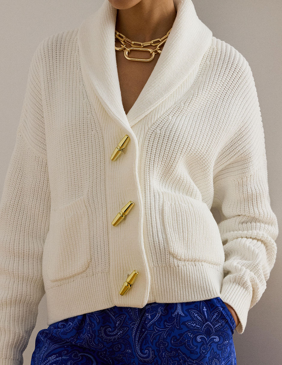 Suéter cuello solapa para mujer 4