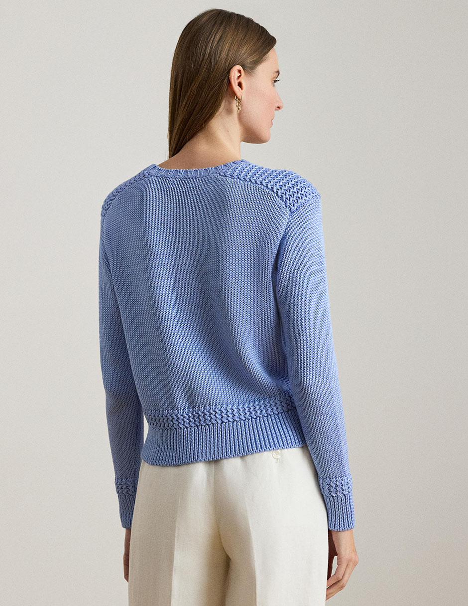 Suéter cuello redondo para mujer 2