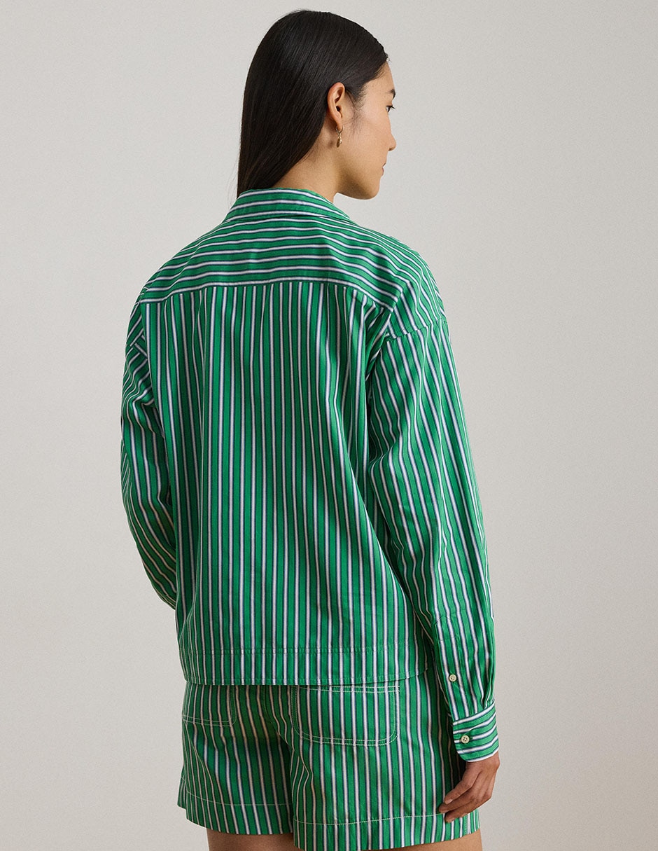 Blusa camisera manga larga para mujer 2