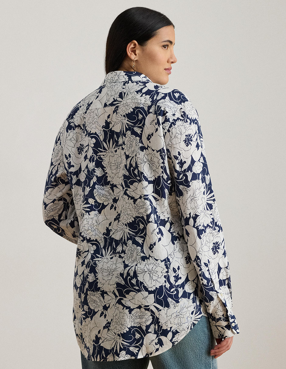 Blusa camisera manga larga para mujer 2