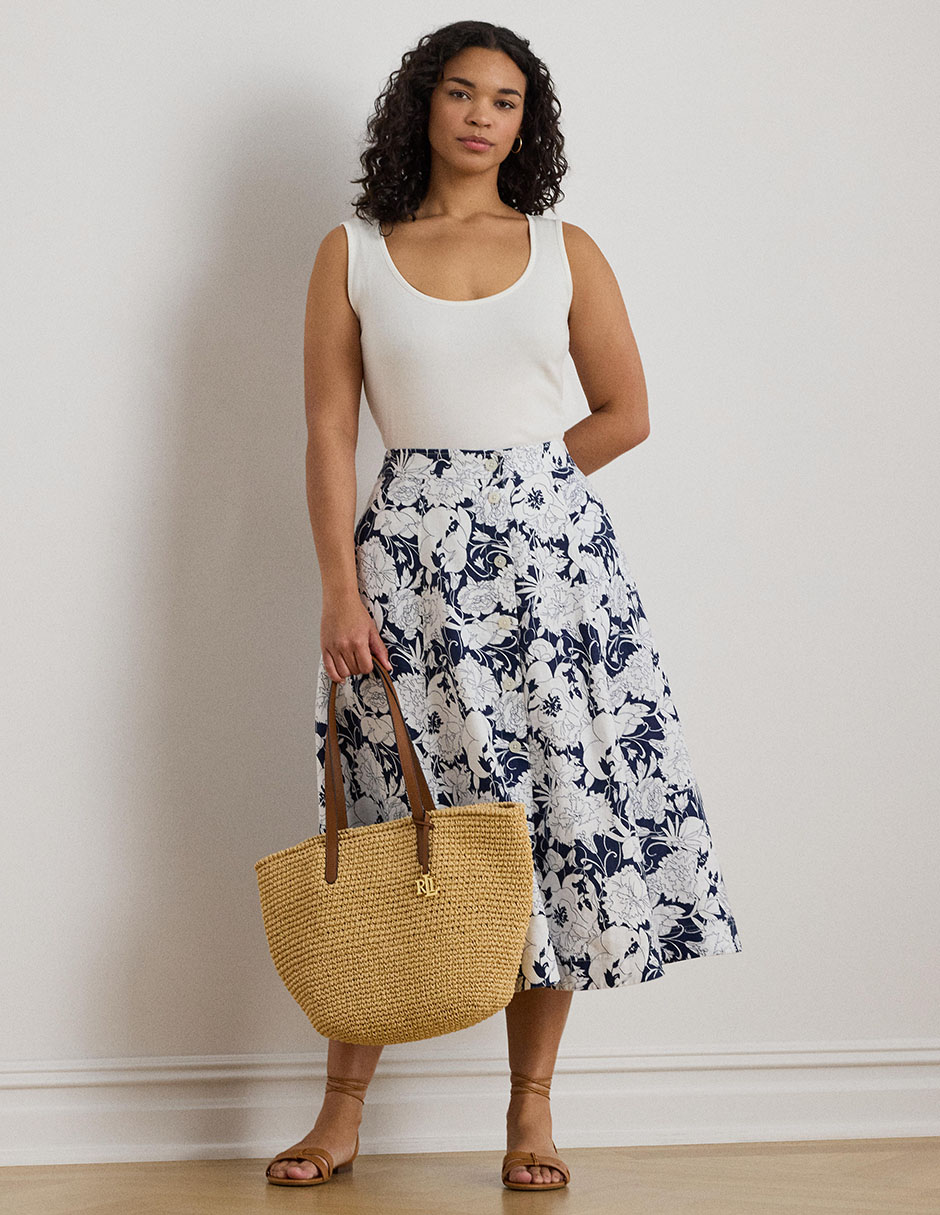 Falda crop a la cintura 4