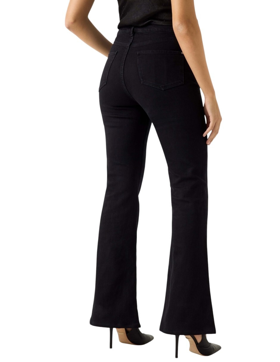 Jeans flare a la cintura para mujer 3