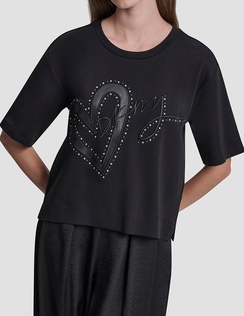 Playera manga corta cuello redondo para mujer Playera manga corta cuello redondo para mujer