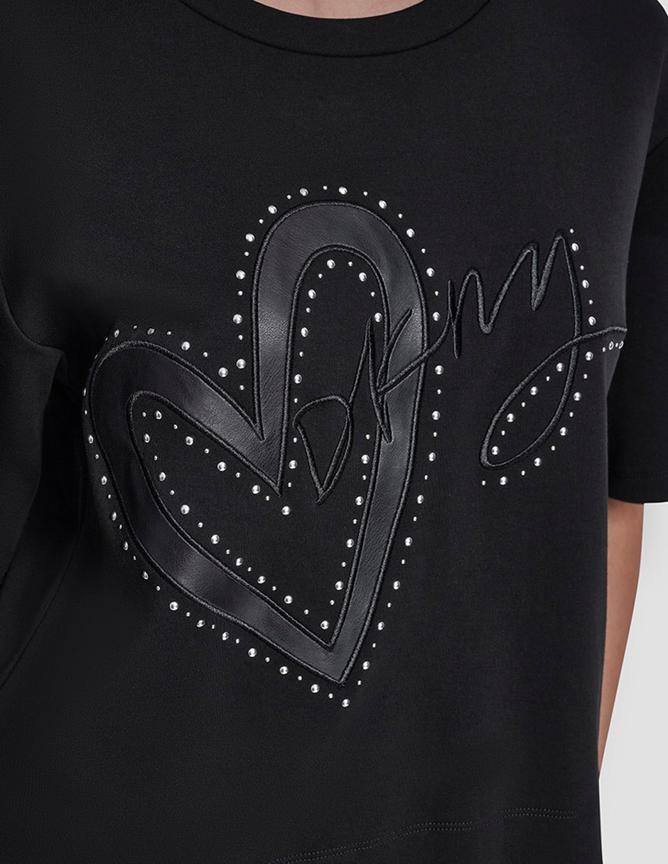 Playera manga corta cuello redondo para mujer 4