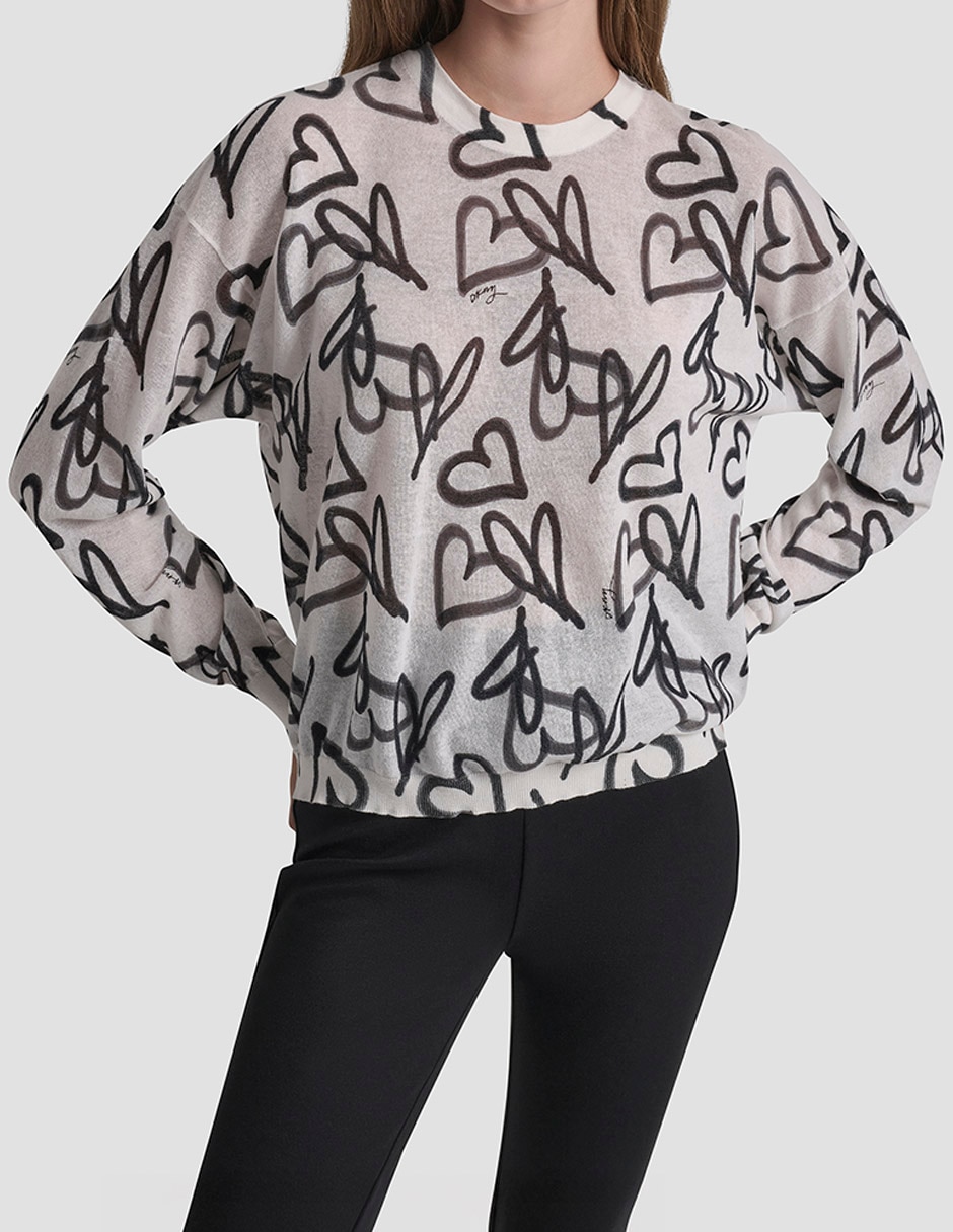 Suéter cuello redondo para mujer
