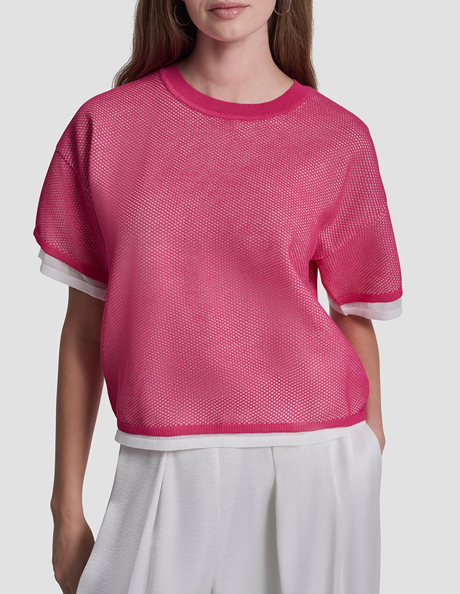 Suéter cuello redondo para mujer