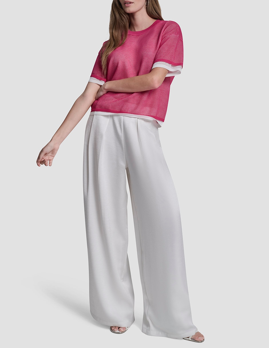 Suéter cuello redondo para mujer 2