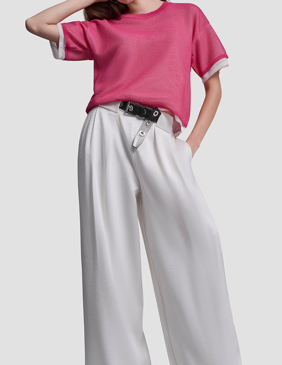 Suéter cuello redondo para mujer 5