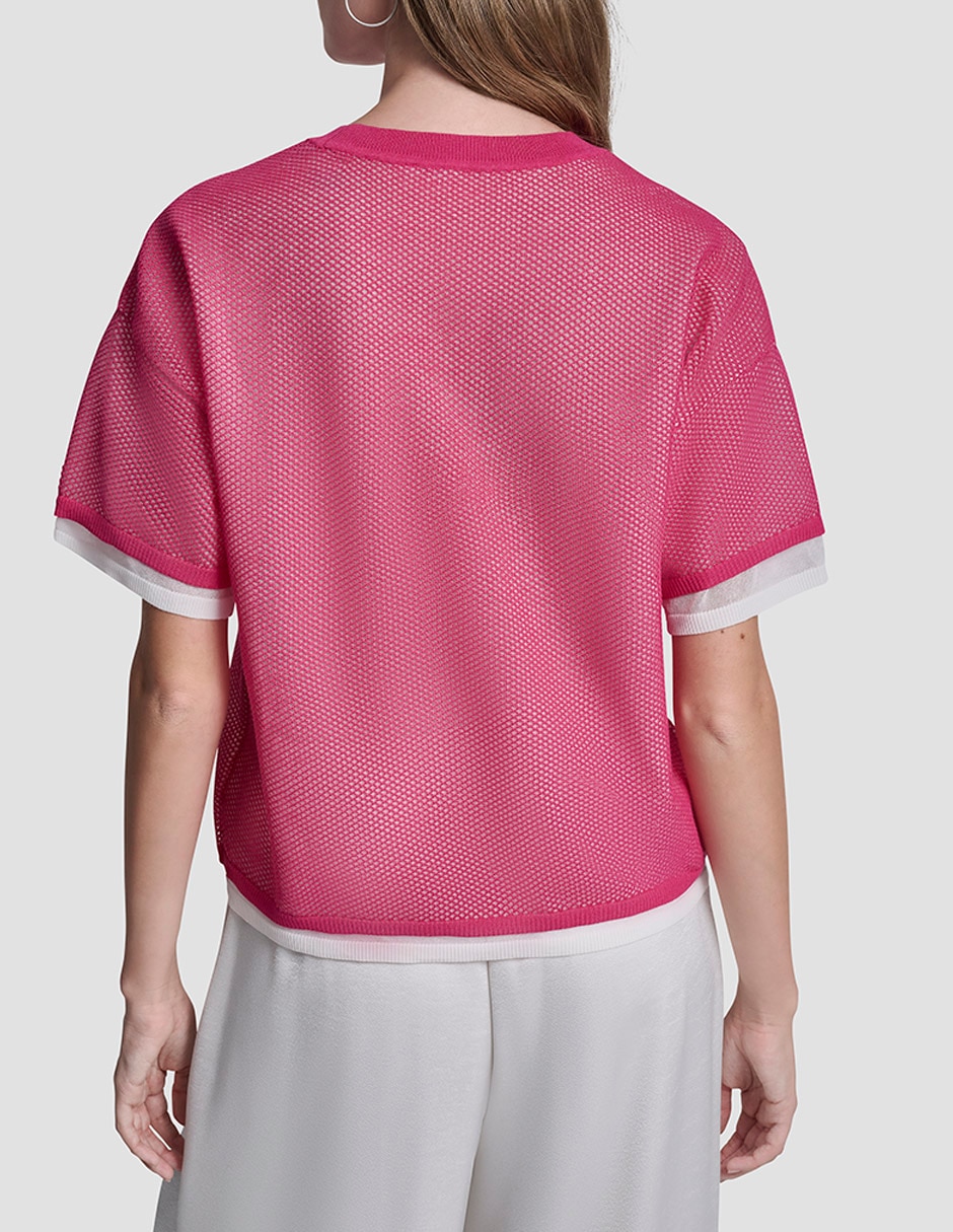 Suéter cuello redondo para mujer 7