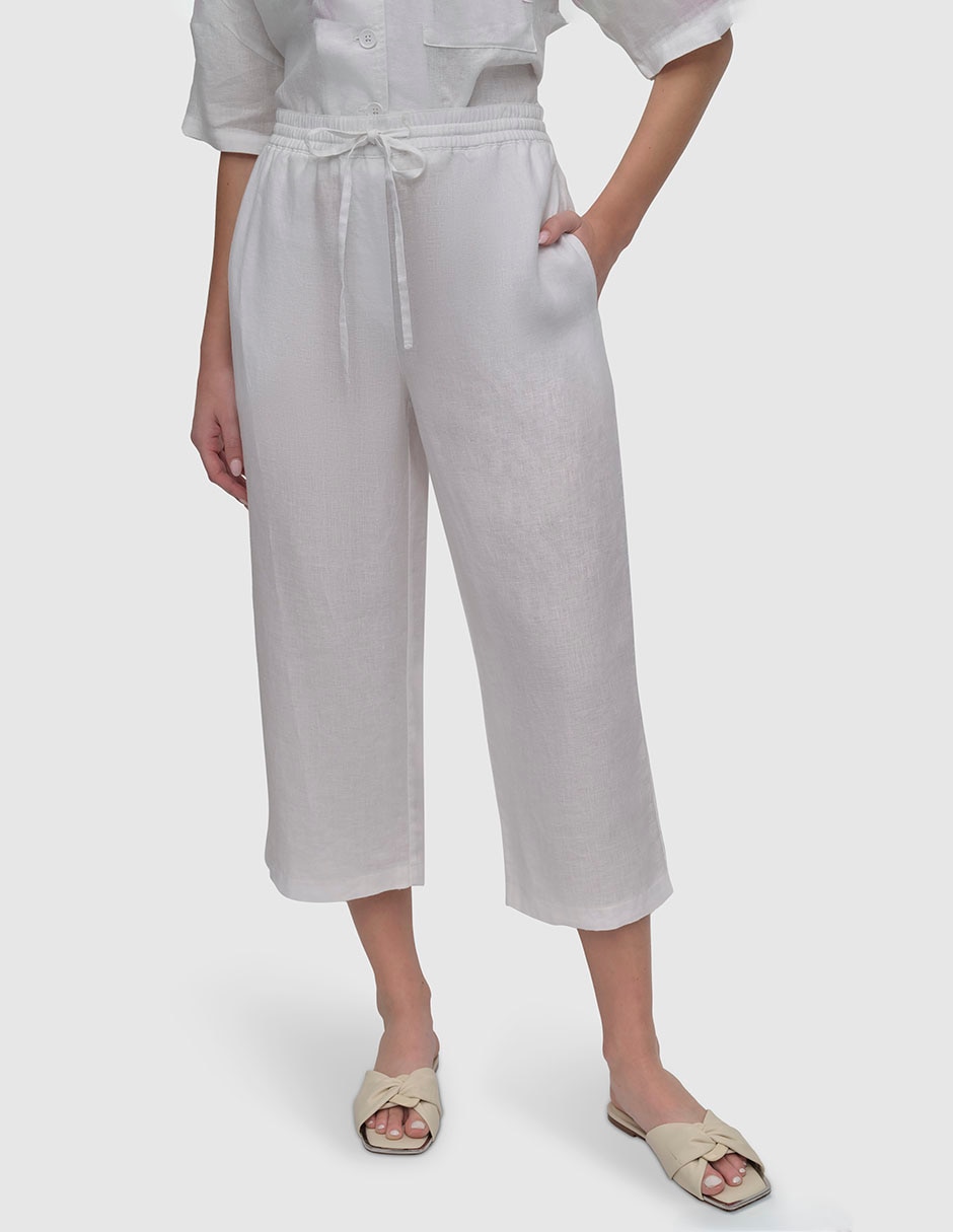 Pantalón capri regular para mujer