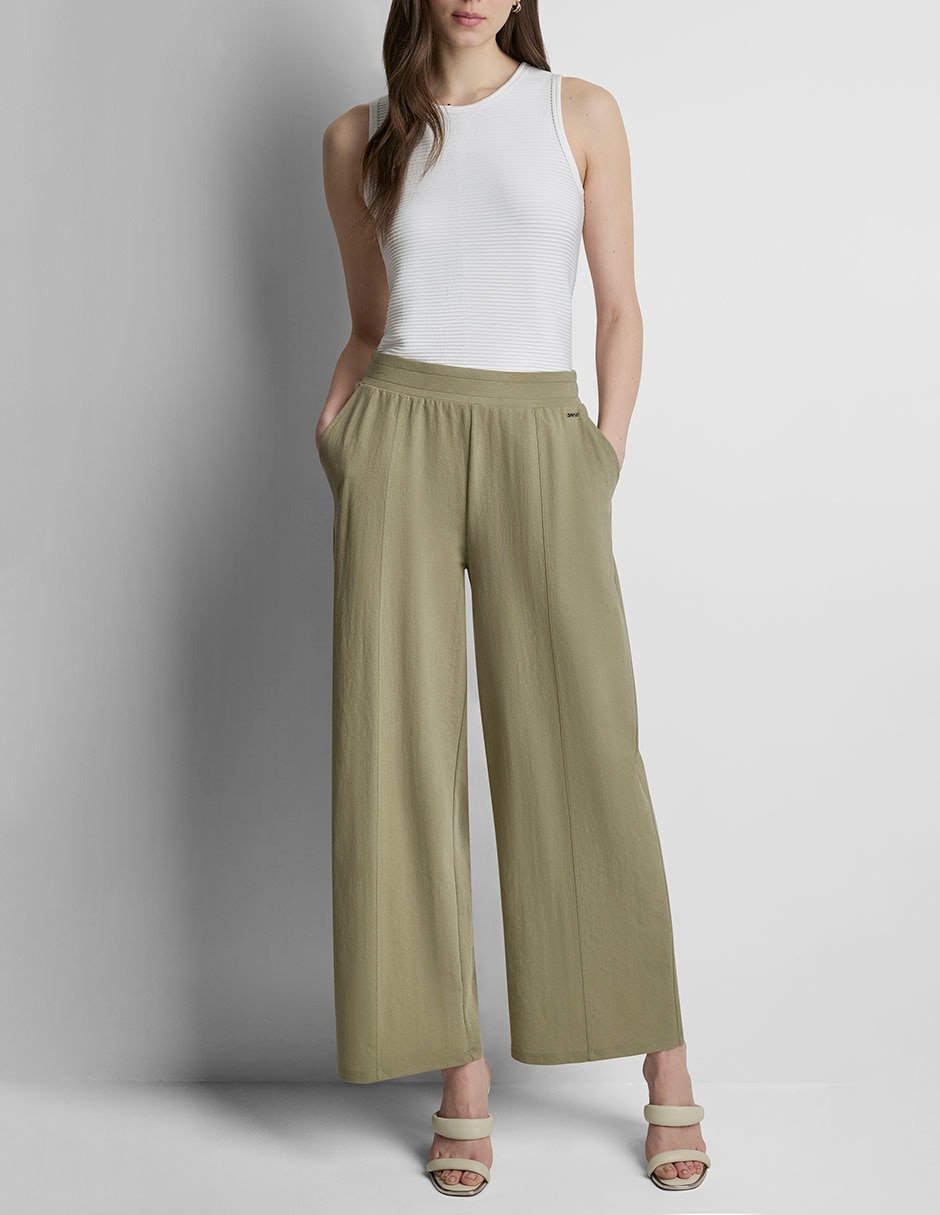 Pantalón coulotte amplio para mujer