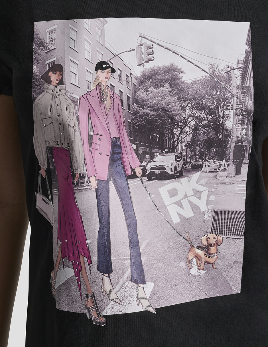 Playera manga corta cuello redondo para mujer 6