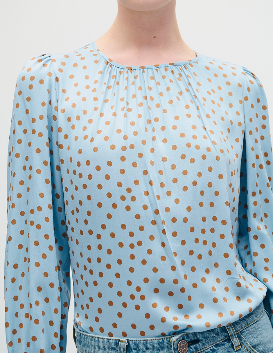 Blusa manga larga para mujer 4