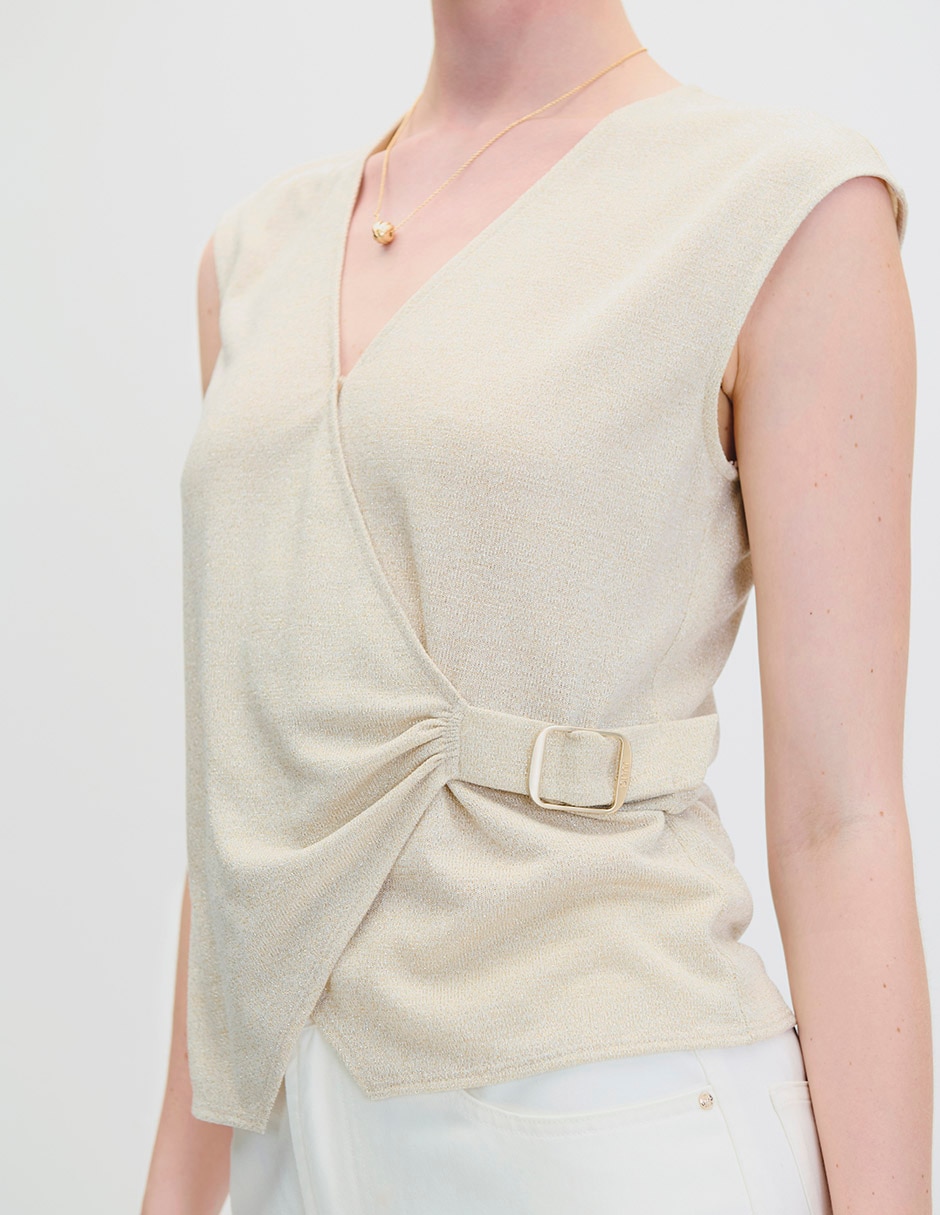 Blusa sin manga para mujer 4
