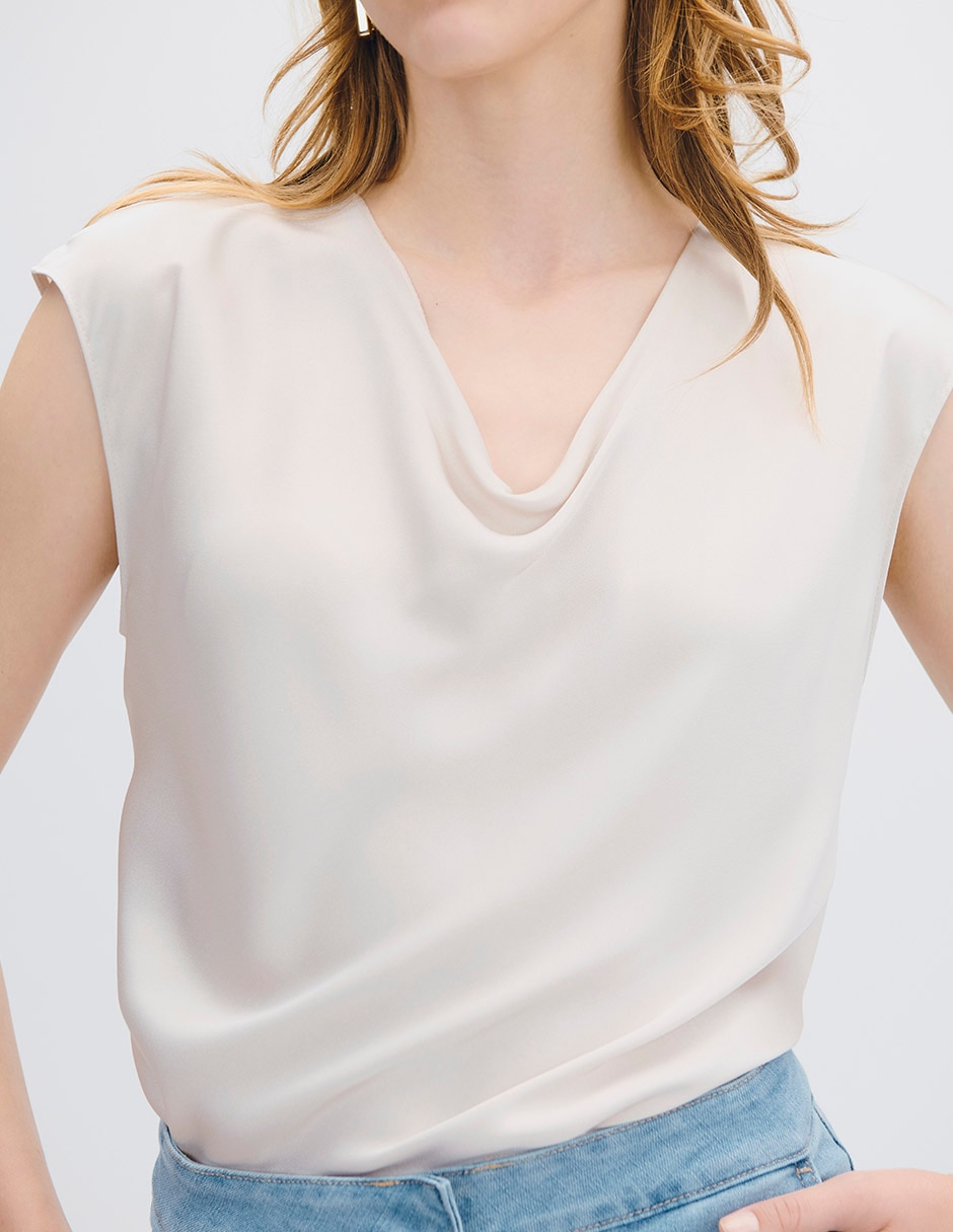 Blusa manga corta para mujer 4
