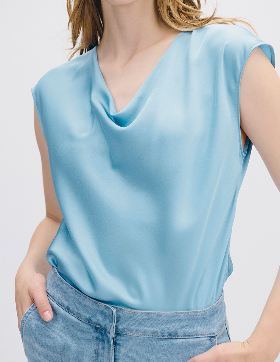 Blusa manga corta para mujer 4