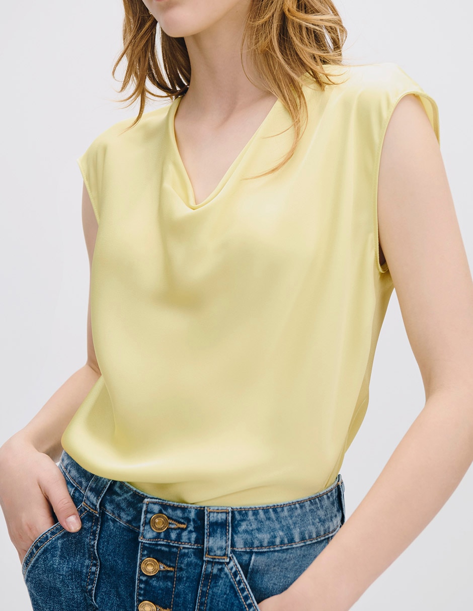 Blusa manga corta para mujer 4