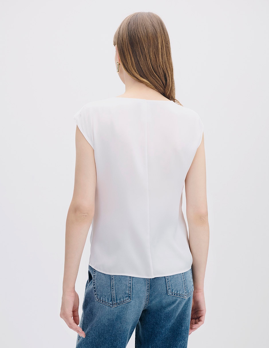 Blusa manga corta para mujer 3