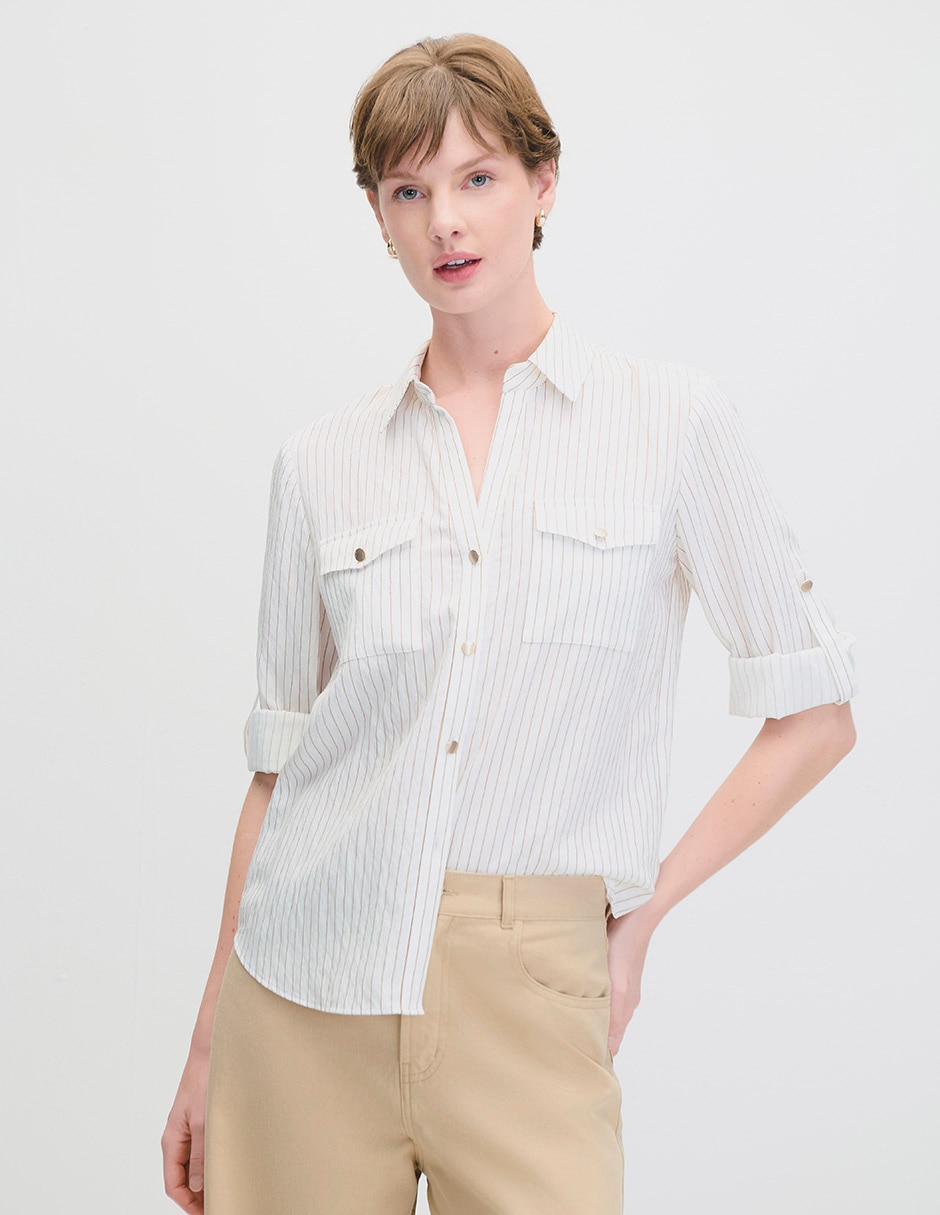 Blusa manga 3/4 para mujer