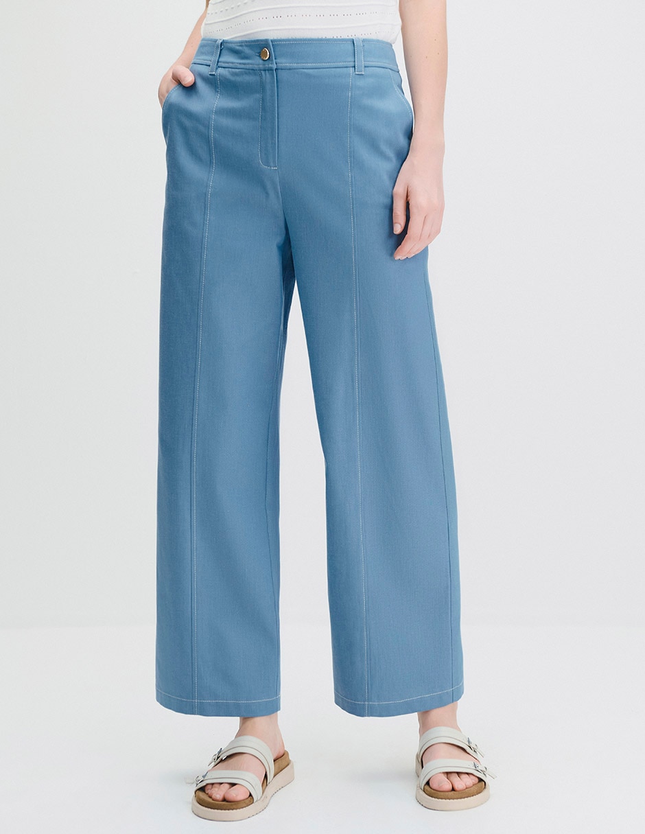 Pantalón relaxed wide leg para mujer