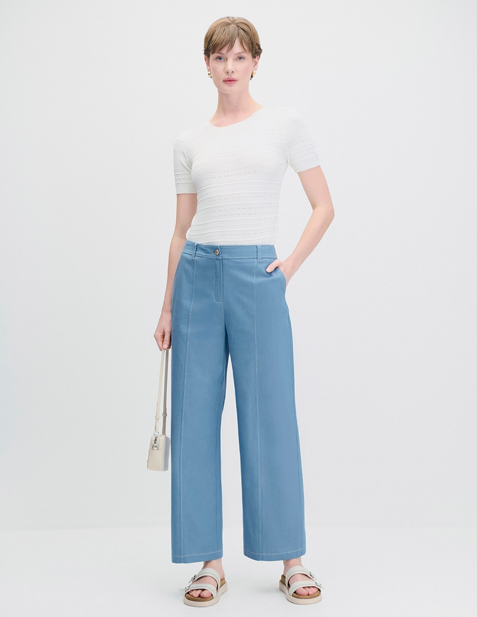 Pantalón relaxed wide leg para mujer 2