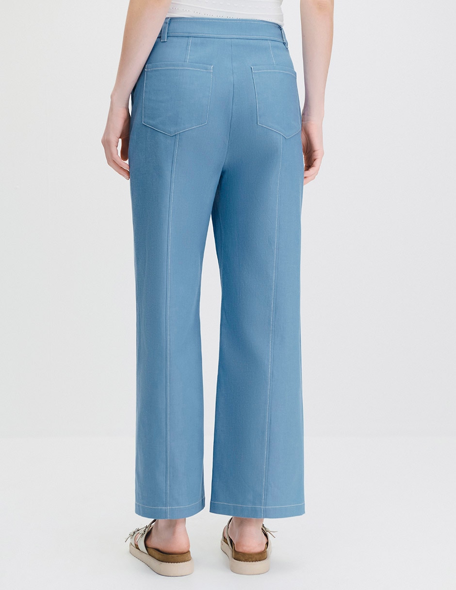 Pantalón relaxed wide leg para mujer 3