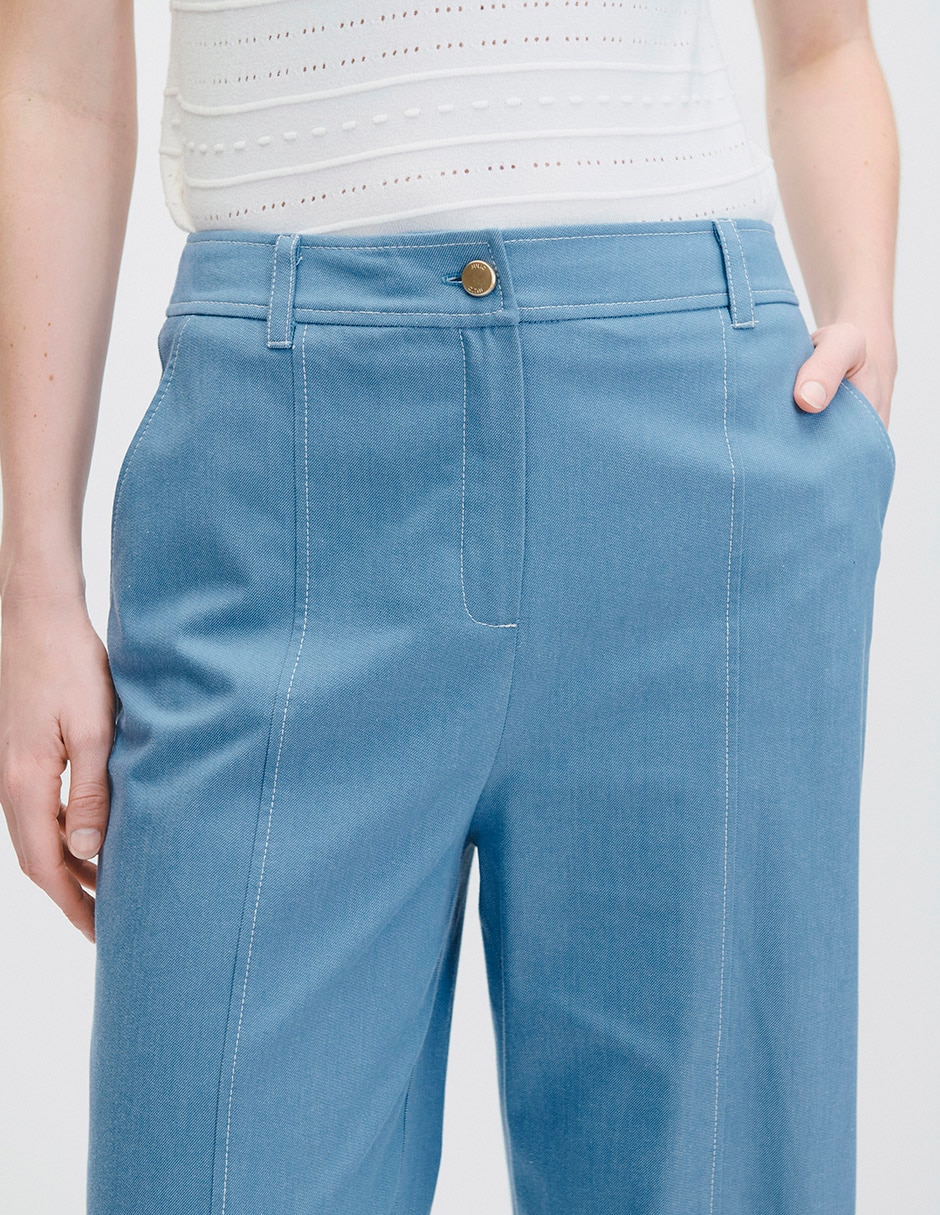 Pantalón relaxed wide leg para mujer 4