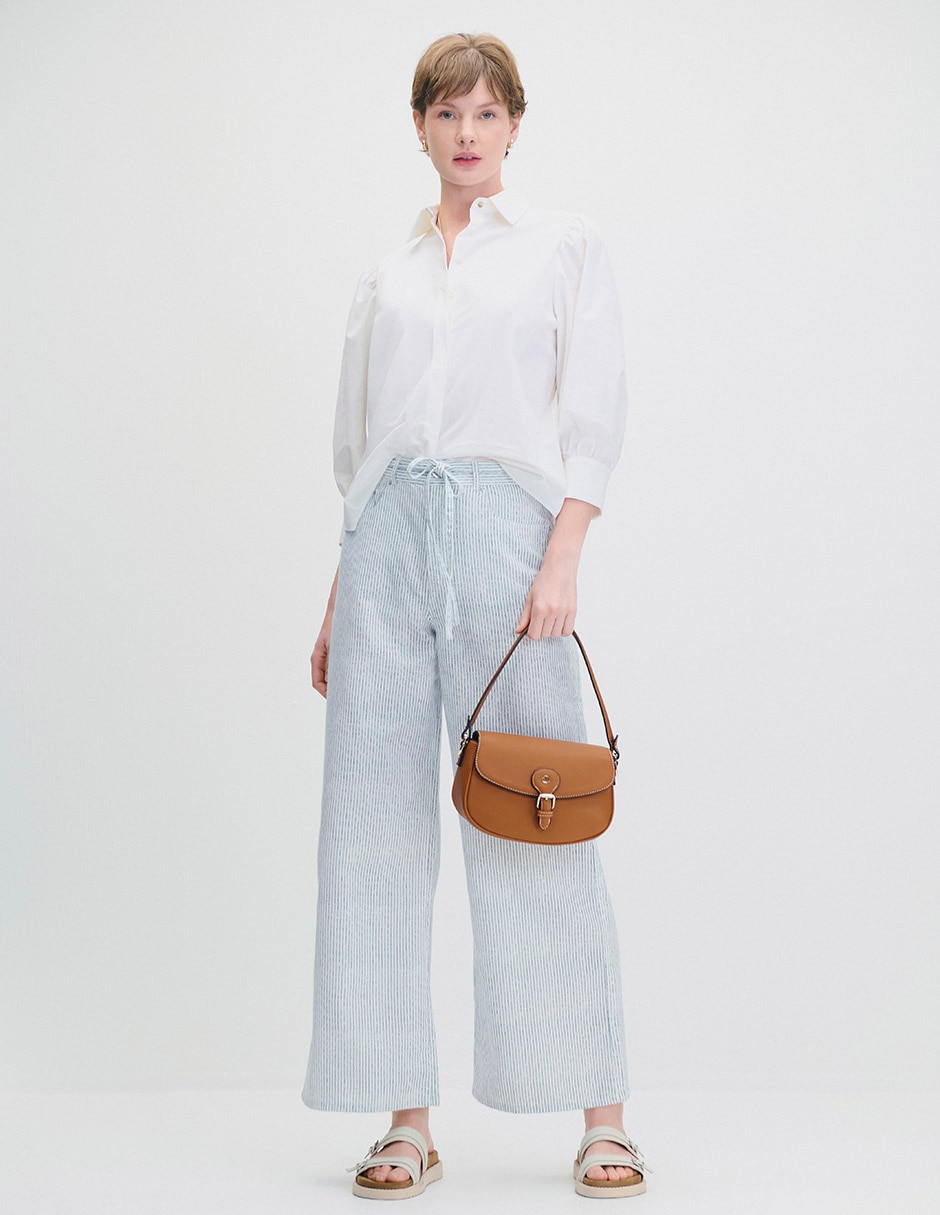 Blusa camisera manga 3/4 para mujer 2