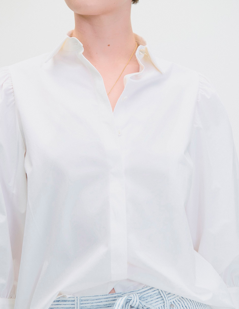 Blusa camisera manga 3/4 para mujer 4