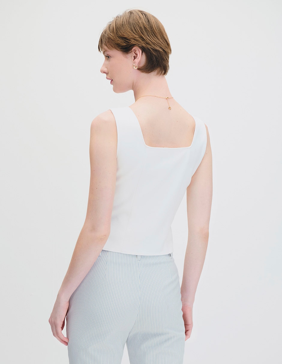 Blusa Napoli sin manga para mujer 3