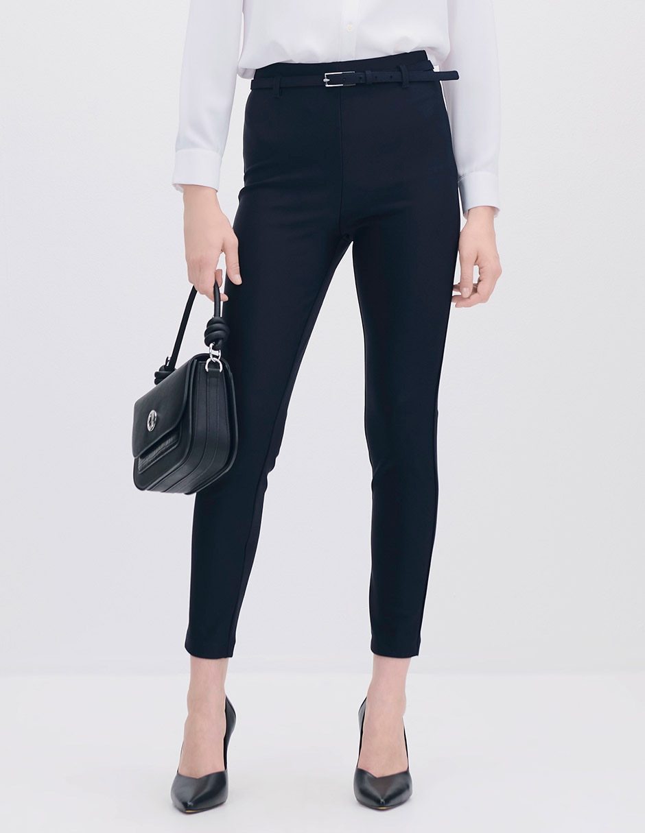 Legging a la cintura alta con elástico para mujer