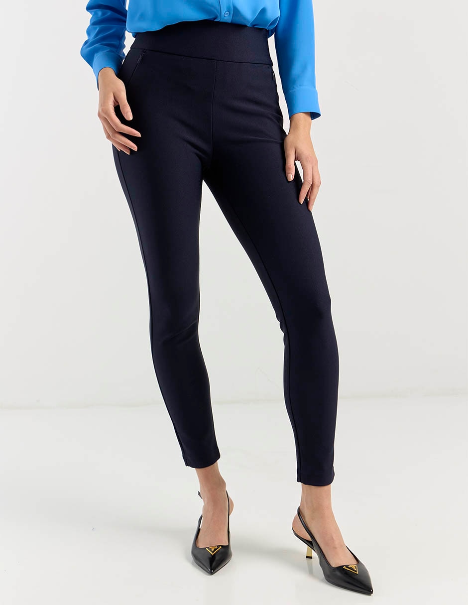 Legging a la cintura alta con elástico para mujer