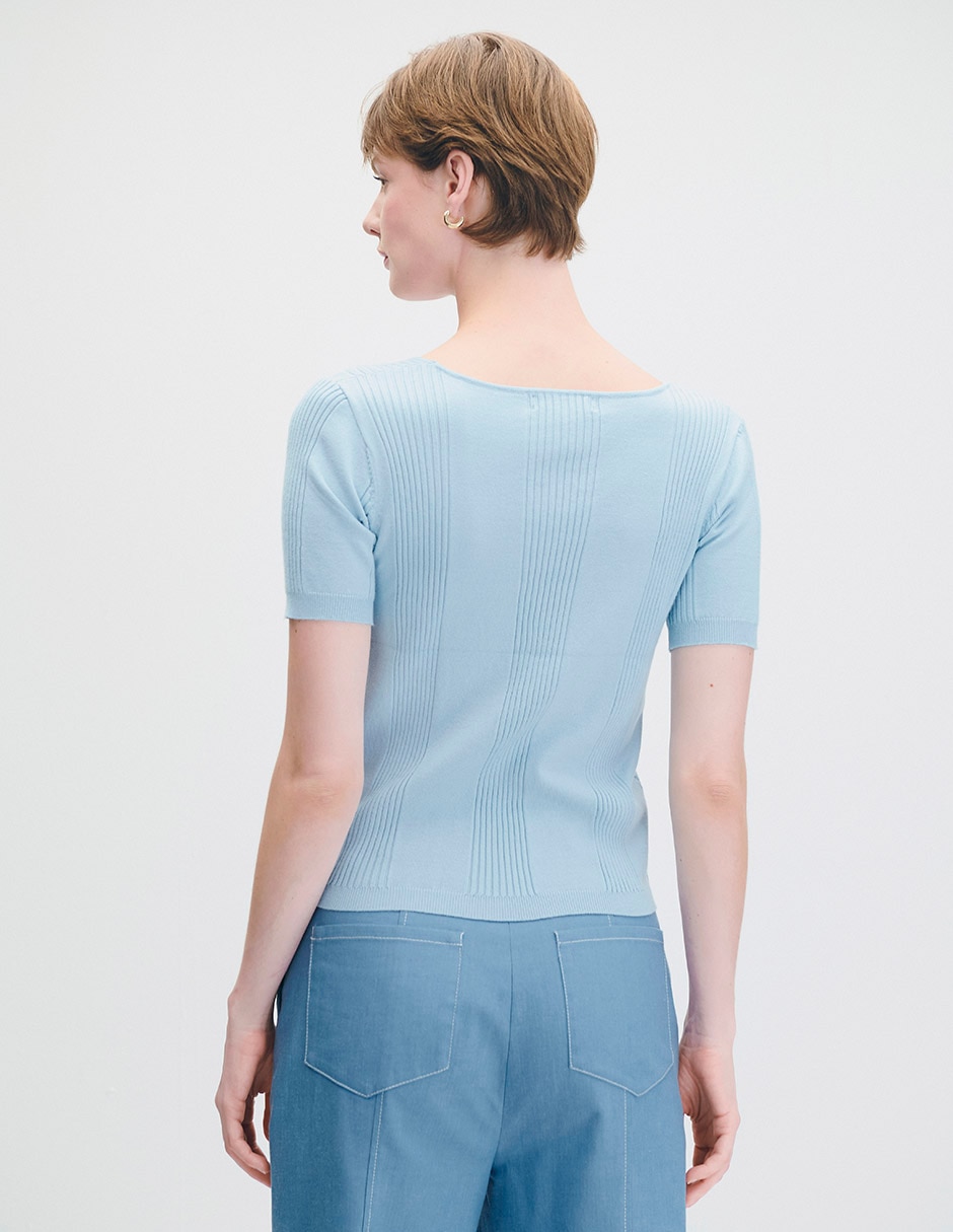 Blusa manga corta para mujer 3