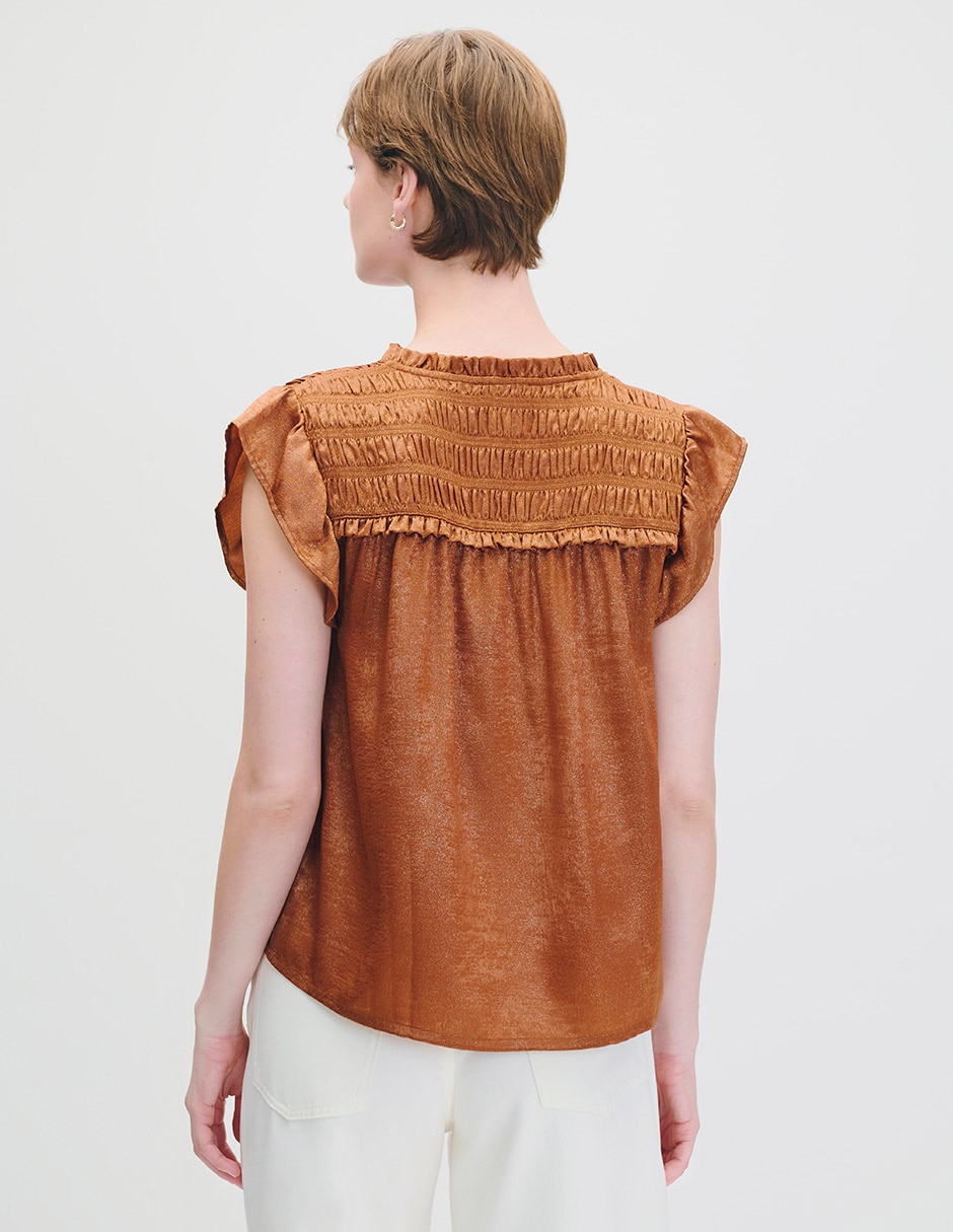 Blusa manga corta para mujer 3
