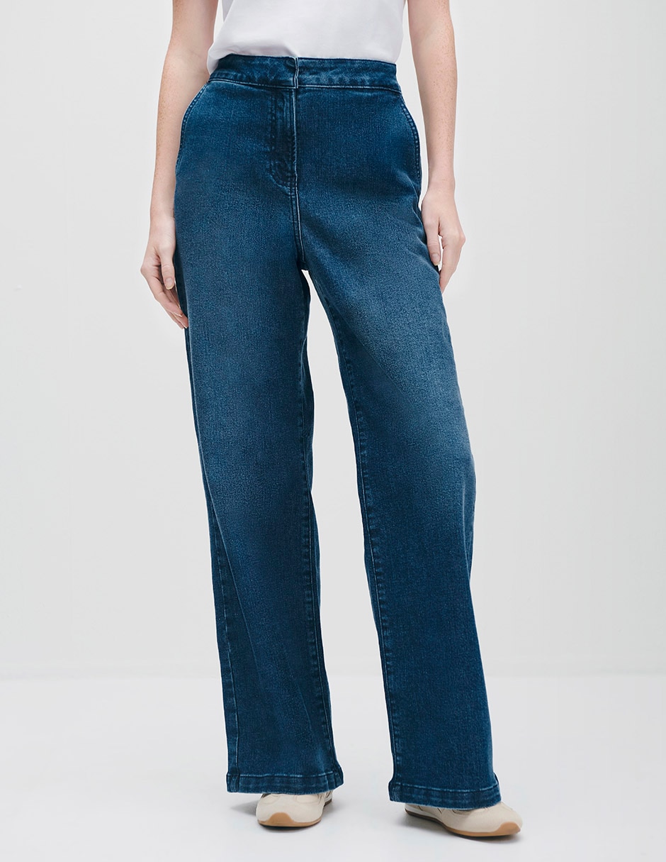 Jeans wide leg para mujer